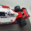 Scalemodz modellautó Formula1 Mclaren MP4 versenyautó szponzor maitricákkal felülnézetből