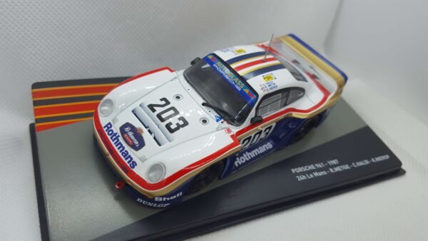 Scalemodz Porsche 961 felülnézet Rothmans matrica LeMans