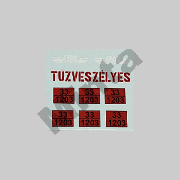 Scalemodz fém modell teherautó Áfor ADR vizes matrica