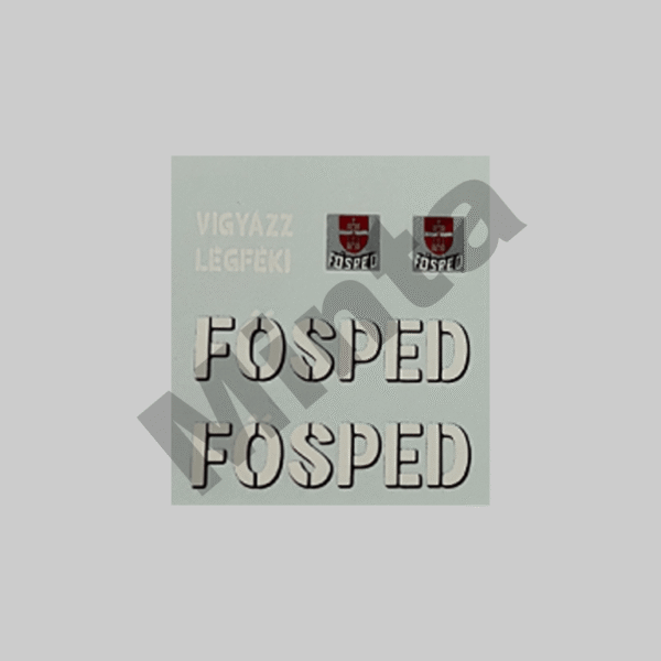 Scalemodz fém modell teherautó Csepel Fősped vizes matrica