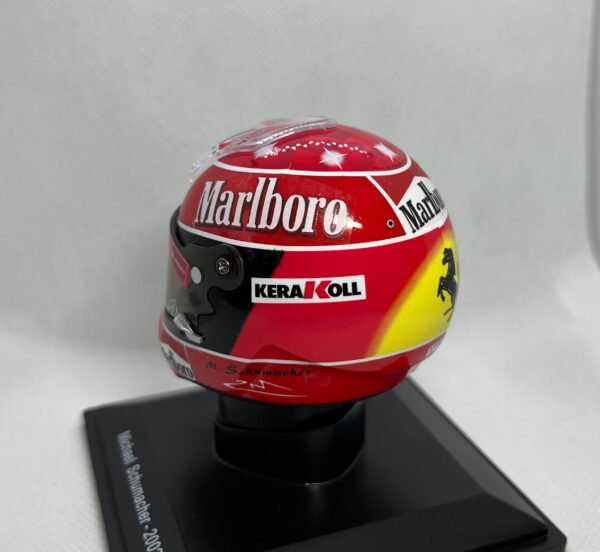 Scalemodz Ferrari 2002 Michael Schumacher sisak marlboro matrica 1/5 oldalnézet