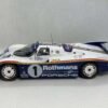 Scalemodz fém modellautó Porsche 962 LeMans oldalnézet Rothmans vizes matrica