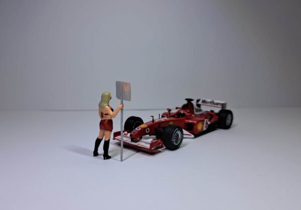 Scalemodz 3D nyomtatott Grid Girl Figura Festett